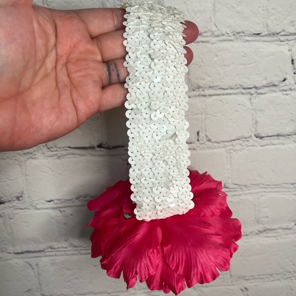 Handmade small tulle, pink skirt w/ elastic waist & 2 headbands. *MARKED DOWN!! - Picture 7 of 9